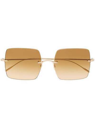 Oliver Peoples солнцезащитные очки в массивной квадратной оправе OV1268S