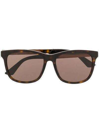 Gucci Eyewear солнцезащитные очки в прямоугольной оправе GG0695SA002