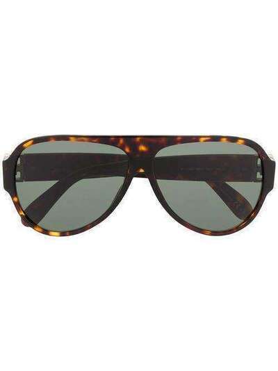 Givenchy Eyewear солнцезащитные очки-авиаторы черепаховой расцветки GV7142S