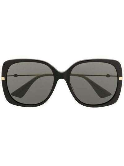 Gucci Eyewear солнцезащитные очки в массивной оправе 610364J0740