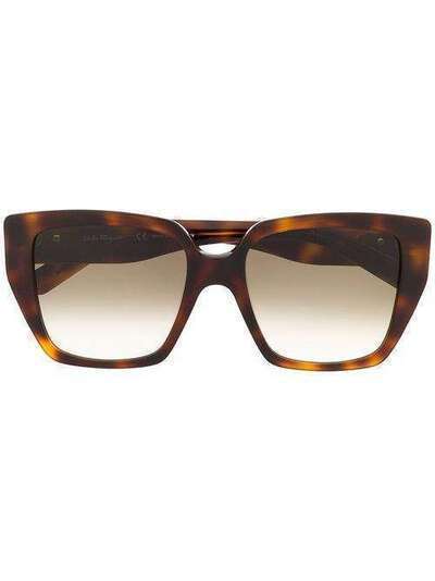 Salvatore Ferragamo солнцезащитные очки SF968S в квадратной оправе SF968S