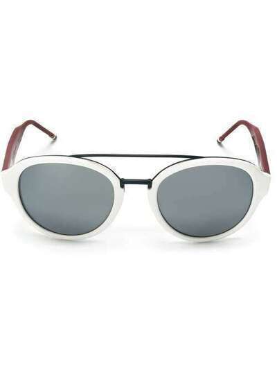 Thom Browne Eyewear солнцезащитные очки в круглой оправе TB504