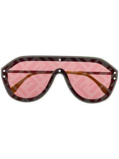 Fendi Eyewear солнцезащитные очки с монограммой FFM0039KB7