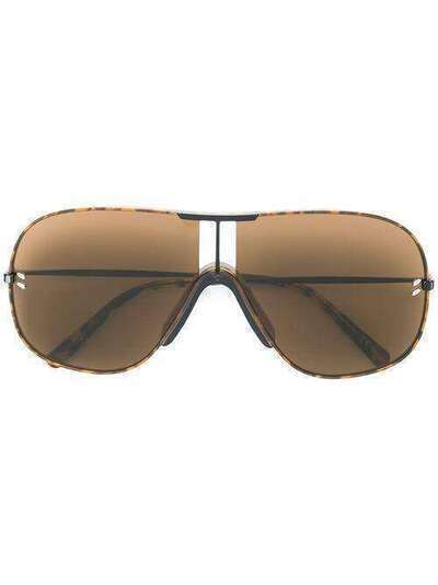 Stella McCartney Eyewear объемные солнцезащитные очки-авиаторы SC0137S