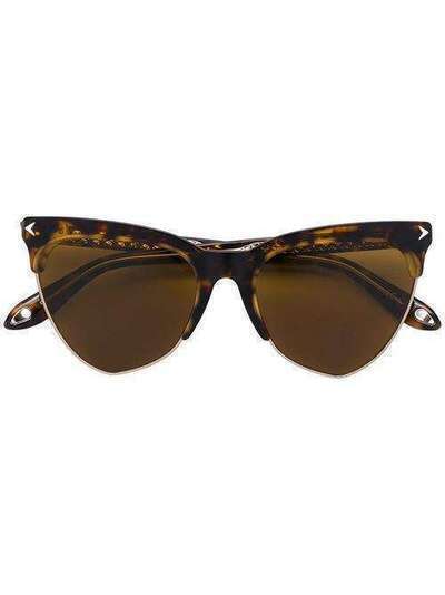 Givenchy Eyewear солнцезащитные очки в оправе 'кошачий глаз' GV7078S