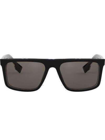 Burberry Eyewear солнцезащитные очки в прямоугольной оправе BE427637643