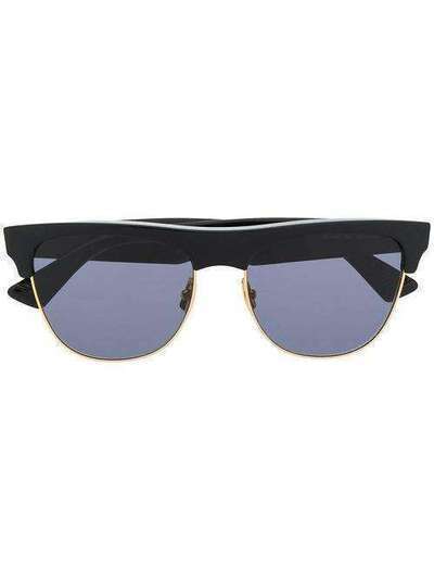 Bottega Veneta Eyewear солнцезащитные очки в круглой оправе 579051V2331
