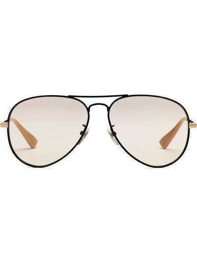 Gucci Eyewear солнцезащитные очки-авиаторы 573245I3330