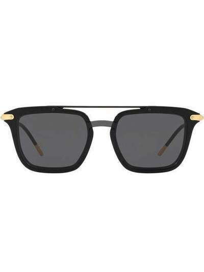 Dolce & Gabbana Eyewear солнцезащитные очки в квадратной оправе DG43275018