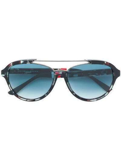 Orlebar Brown x Linda Farrow солнцезащитные очки в квадратной оправе OB41C1SUN