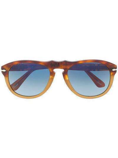 Persol солнцезащитные очки-авиаторы черепаховой расцветки 0PO06491025S354