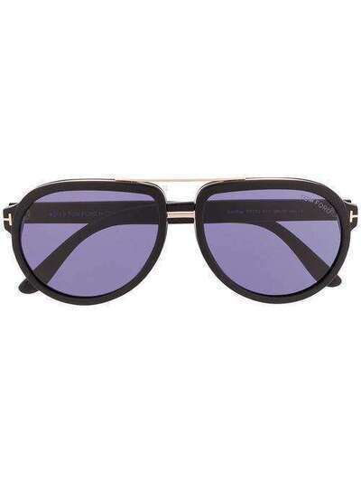 Tom Ford Eyewear солнцезащитные очки-авиаторы в массивной оправе FT0779S