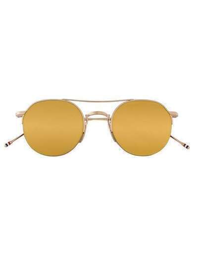 Thom Browne Eyewear солнцезащитные очки с круглой оправой TBS903