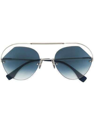 Fendi Eyewear солнцезащитные очки в круглой оправе FF0326S