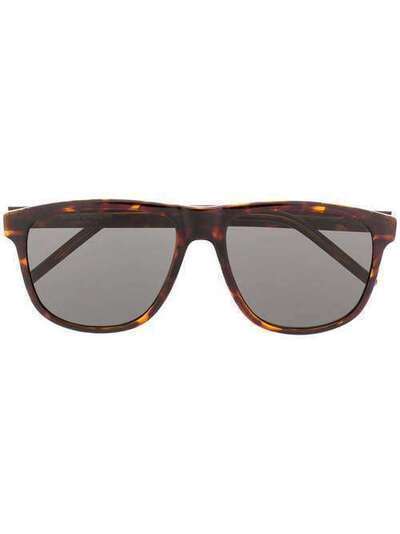 Saint Laurent Eyewear солнцезащитные очки в квадратной оправе SL334