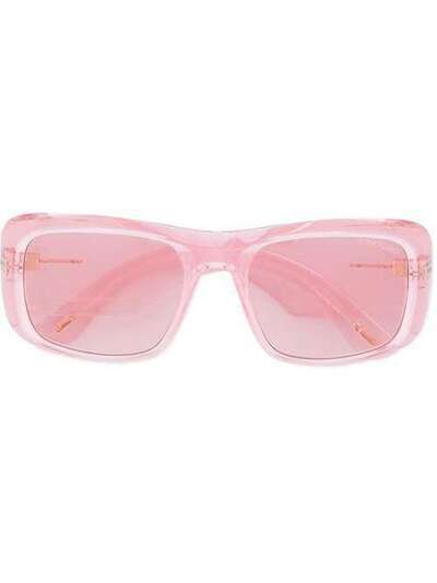 Tom Ford Eyewear солнцезащитные очки в массивной прямоугольной оправе FT07315672Y