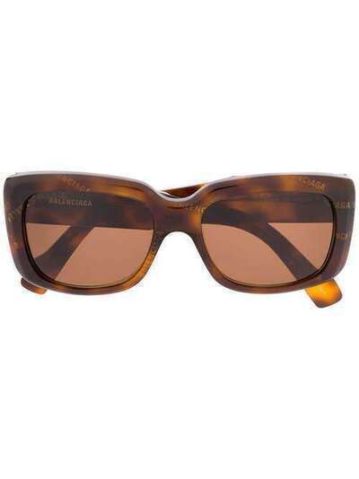 Balenciaga Eyewear солнцезащитные очки черепаховой расцветки 595317T0001