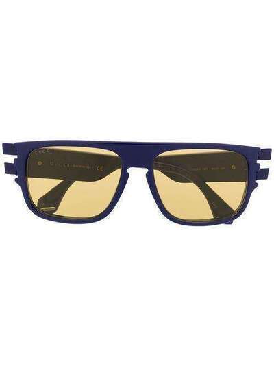 Gucci Eyewear солнцезащитные очки в оправе 'кошачий глаз' GG0664S003