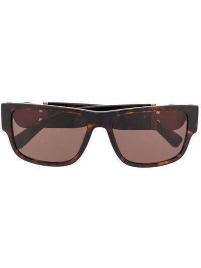 Versace Eyewear солнцезащитные очки в квадратной оправе 4369