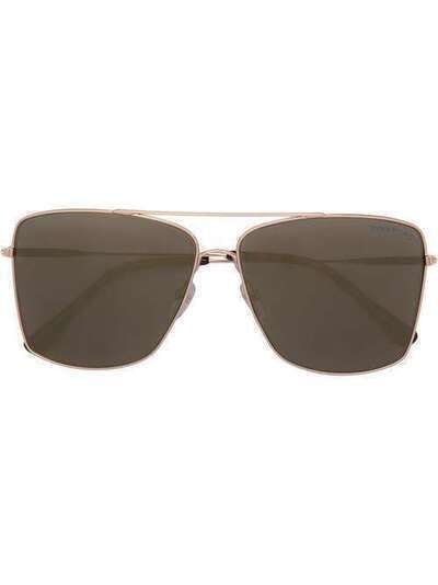 Tom Ford Eyewear солнцезащитные очки в массивной оправе TF651