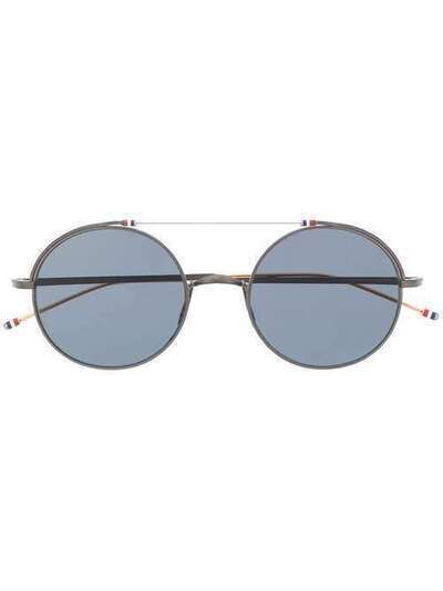 Thom Browne Eyewear солнцезащитные очки в круглой оправе TBS910