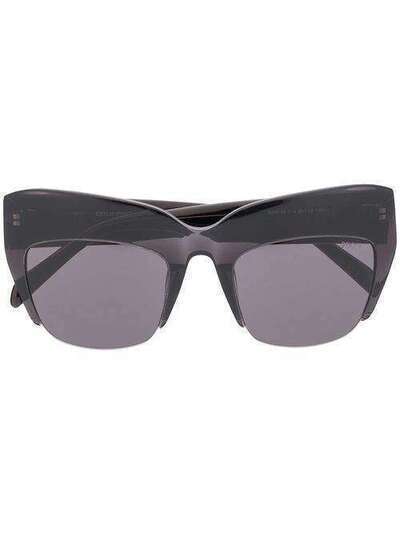 Emilio Pucci солнцезащитные очки в массивной полуоправе EP0138