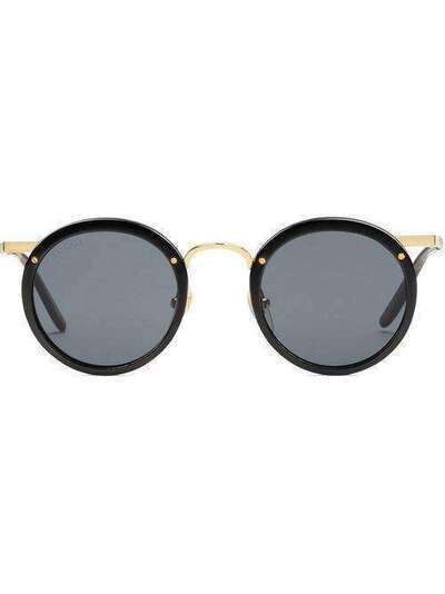 Gucci Eyewear солнцезащитные очки в круглой оправе 610415J0770