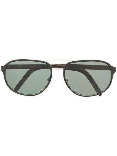 Prada Eyewear солнцезащитные очки-авиаторы черепаховой расцветки PR53XS