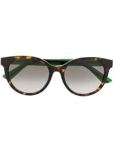 Gucci Eyewear солнцезащитные очки в круглой оправе GG0702SK003