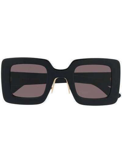 Gucci Eyewear солнцезащитные очки в квадратной оправе с логотипом Interlocking G GG0780S005