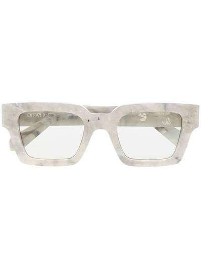 Off-White солнцезащитные очки в квадратной оправе с логотипом OMRI002S209040200600