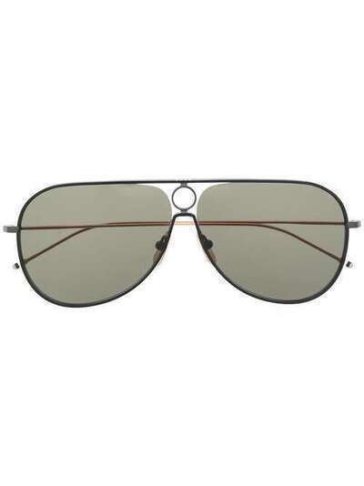 Thom Browne Eyewear солнцезащитные очки-авиаторы TBS115 TBS115A03