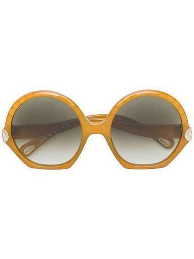 Chloé Eyewear солнцезащитные очки оверсайз CE745S