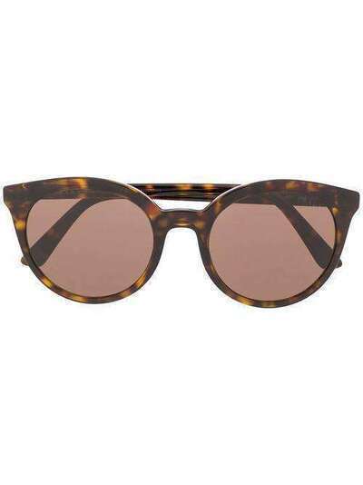 Prada Eyewear солнцезащитные очки в круглой оправе черепаховой расцветки SPR02X