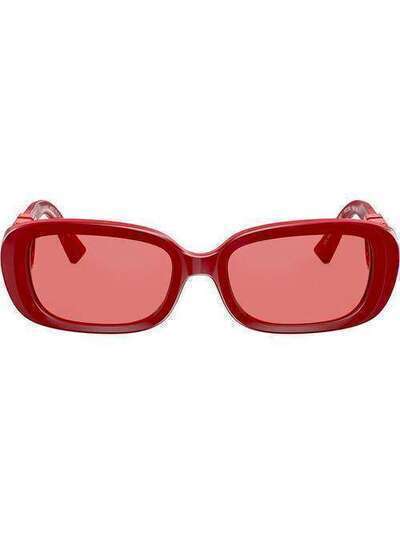 Valentino Eyewear солнцезащитные очки в овальной оправе с логотипом VLogo VA4067511087