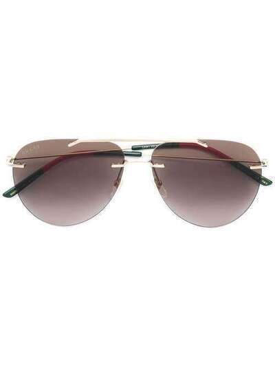 Gucci Eyewear солнцезащитные очки-авиаторы GG0397S