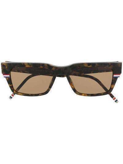 Thom Browne Eyewear солнцезащитные очки в прямоугольной оправе TBS714