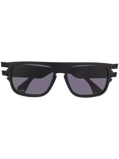Gucci Eyewear солнцезащитные очки GG0664S в прямоугольной оправе GG0664S001