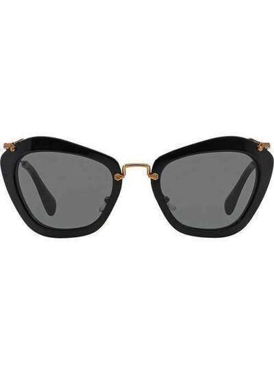 Miu Miu Eyewear солнцезащитные очки 'Noir' MU10NS1ABF01A1