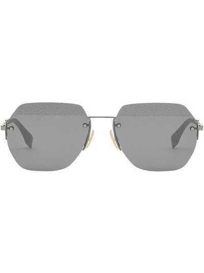 Fendi Eyewear солнцезащитные очки в геометричной оправе FOA505V1T