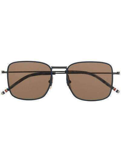 Thom Browne Eyewear солнцезащитные очки-авиаторы TBS117