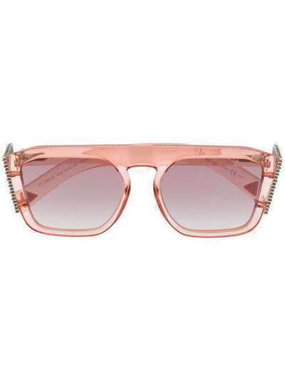 Fendi Eyewear декорированные солнцезащитные очки с логотипом FF FF0381S