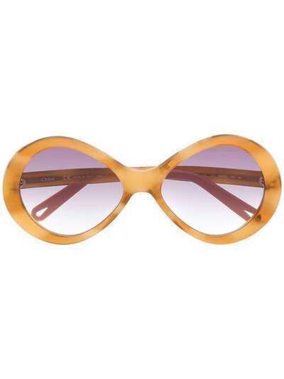 Chloé Eyewear солнцезащитные очки в массивной оправе CE2743S