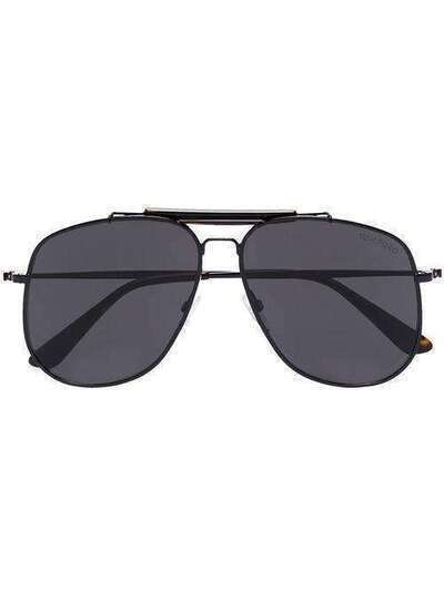 Tom Ford Eyewear солнцезащитные очки-авиаторы Connor TF557