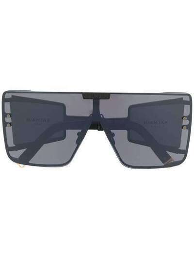 BALMAIN EYEWEAR солнцезащитные очки в массивной оправе BPS102D146