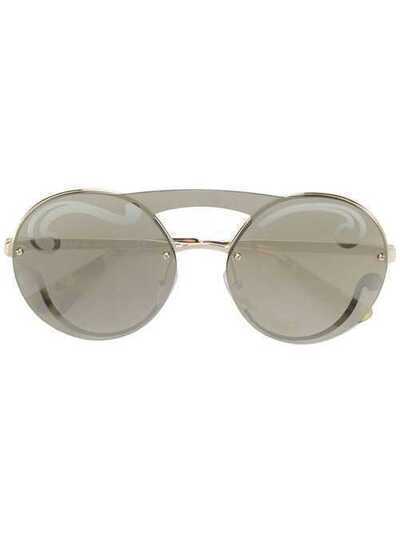 Prada Eyewear объемные солнцезащитные очки SPR65T