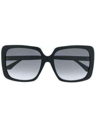 Gucci Eyewear солнцезащитные очки в массивной квадратной оправе GG0728SA001