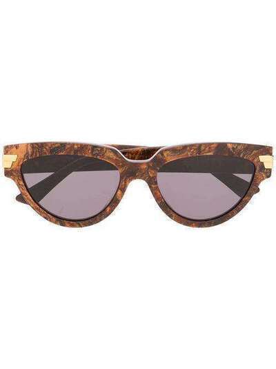 Bottega Veneta Eyewear солнцезащитные очки в оправе 'кошачий глаз' BV1035S006