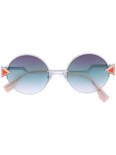 Fendi Eyewear круглые солнцезащитные очки с декором FF0243S