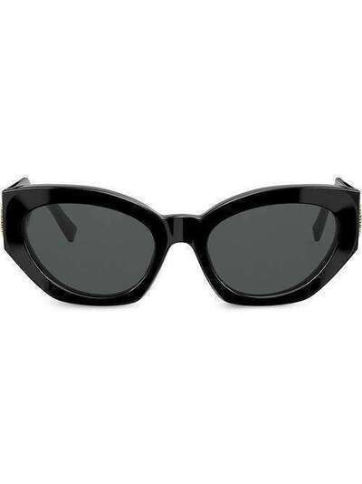 Versace Eyewear солнцезащитные очки в оправе 'кошачий глаз' VE4376BGB187